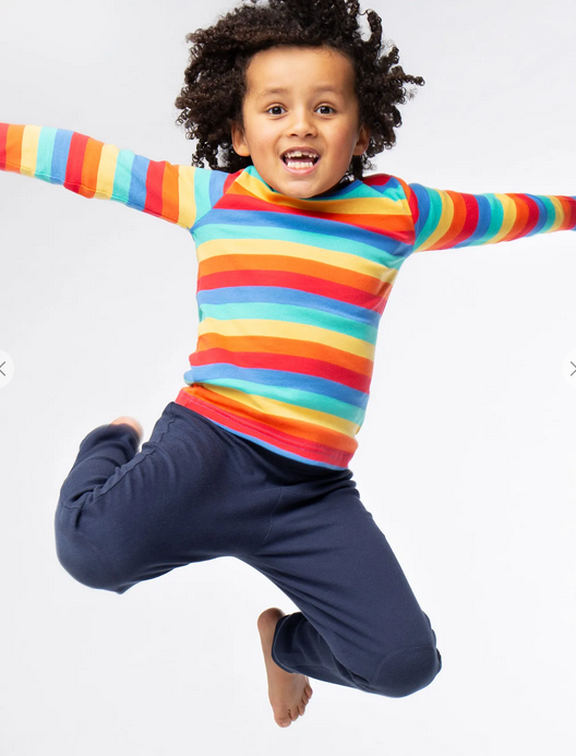 Frugi Navy cuffed leggings 6-7y (116-122cm)