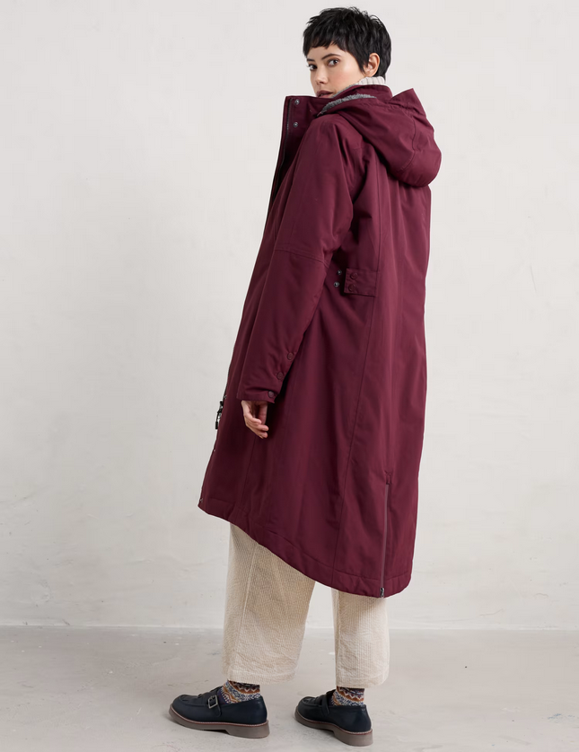 Maroon winter parka uk 8
