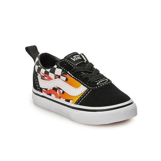 Fire&black checker trainers uk 7.5 (eu 24.5)