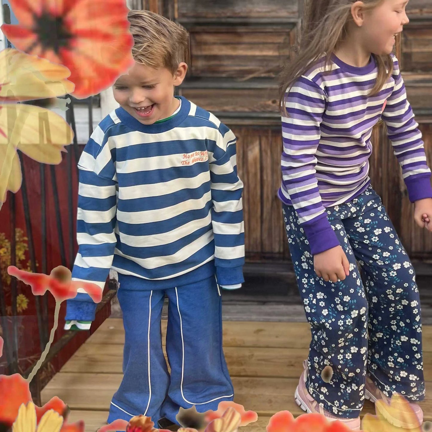 Blue baggy pants 12m (80cm)