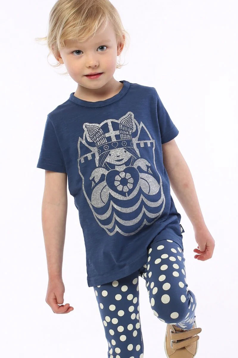 Silver Freja navy T-shirt 6y (116cm)