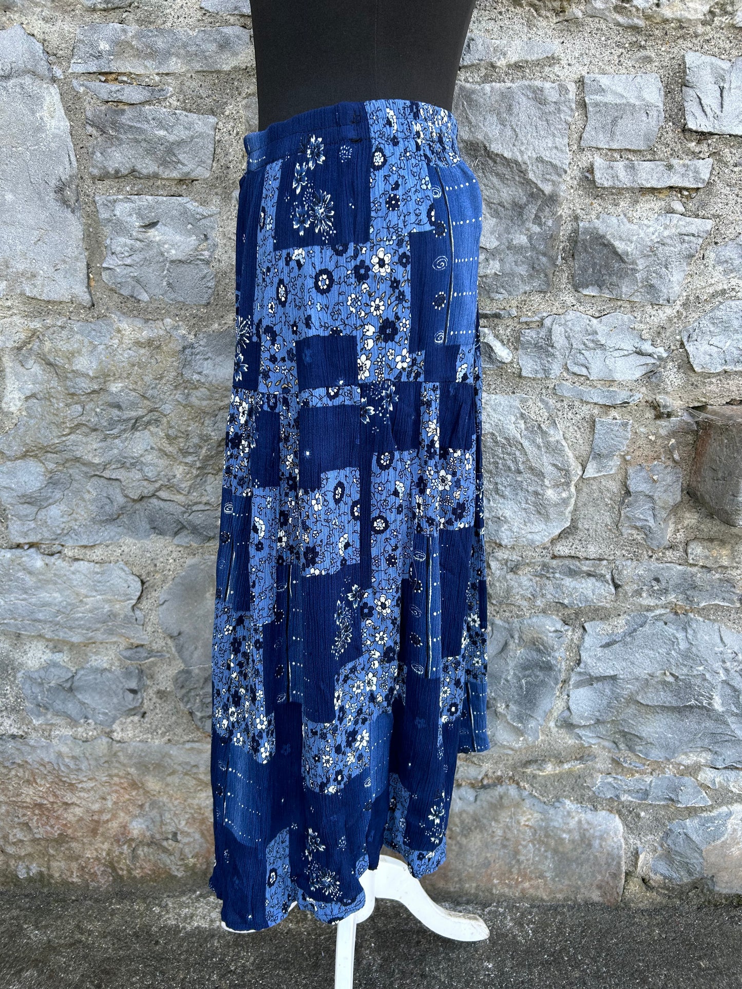 Bleu patchwork skirt uk 8-10