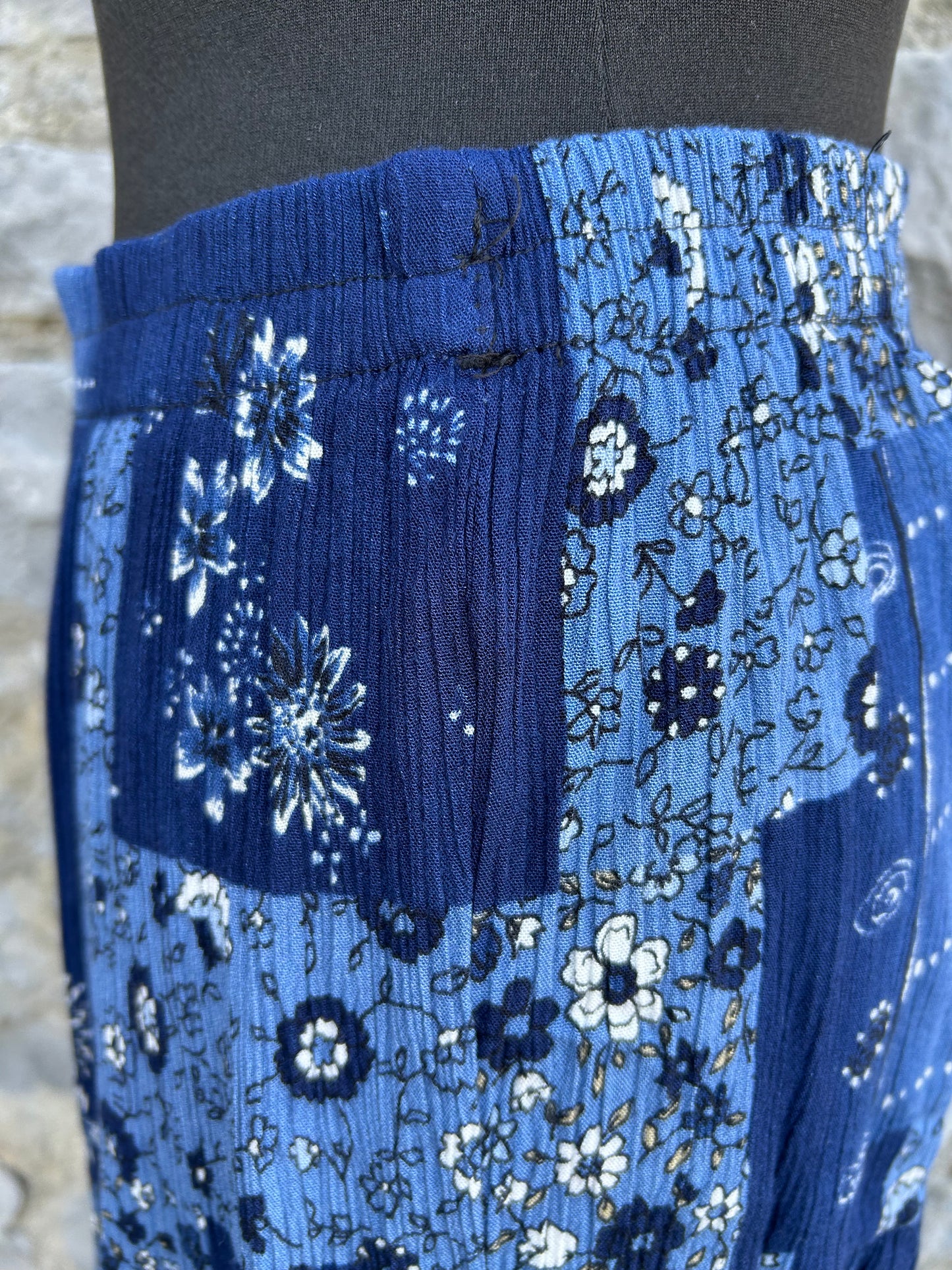 Bleu patchwork skirt uk 8-10