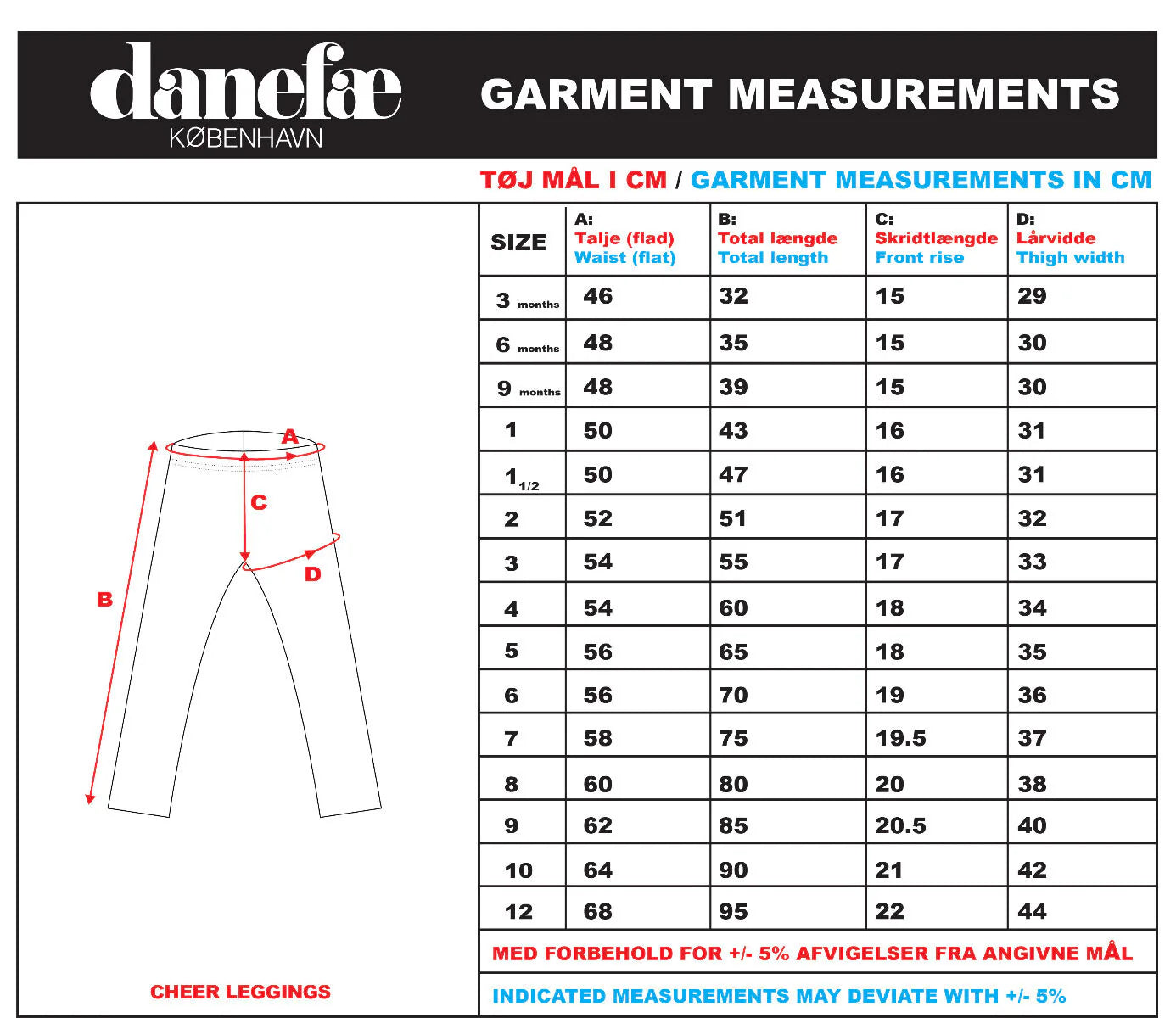 Pink leggings 6-7y (116-122cm)