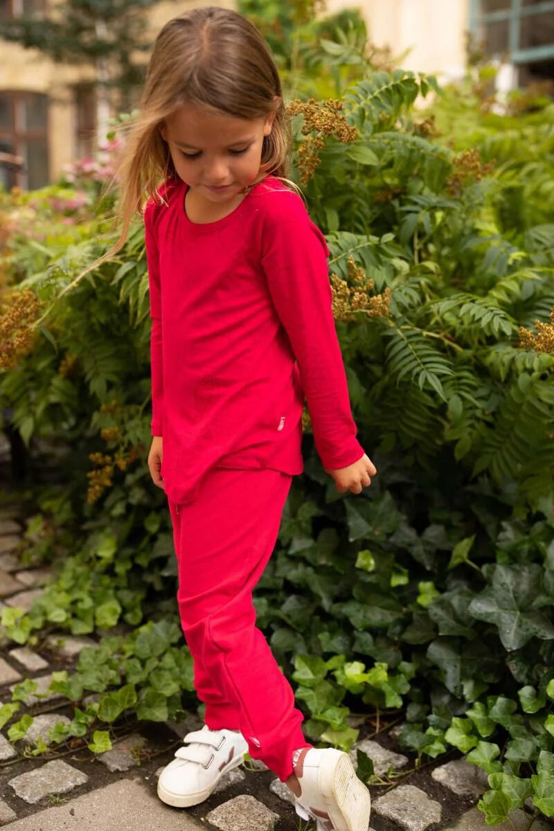 Dark fuchsia Boeg Pants 3y (98cm)