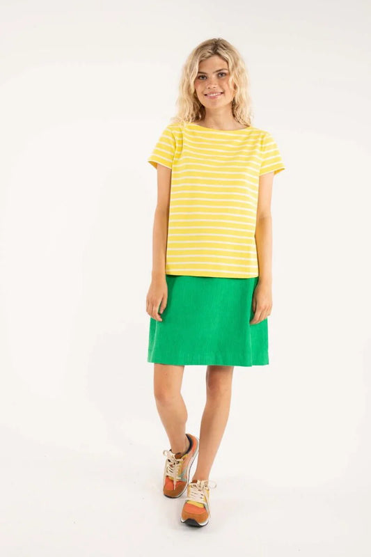 Yellow stripy top uk 10