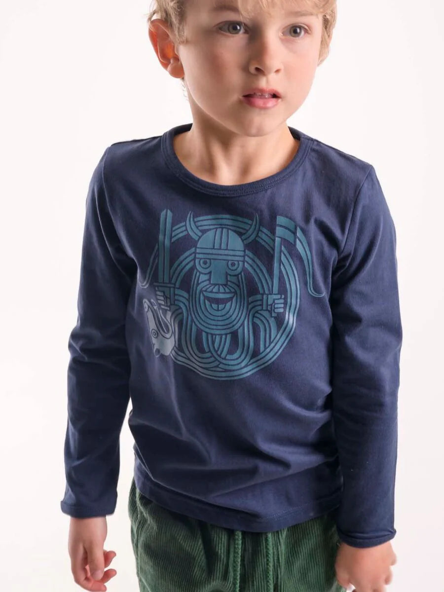 Viking navy top 4-5y (104-110cm)
