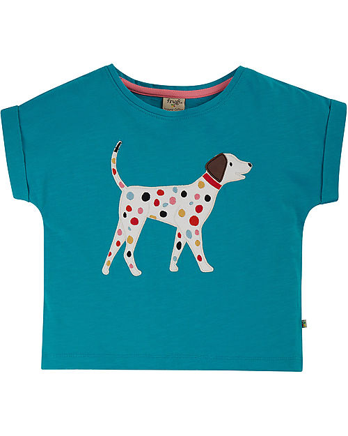 Colourful Dalmatian blue T-shirt 6-7y (116-122cm)