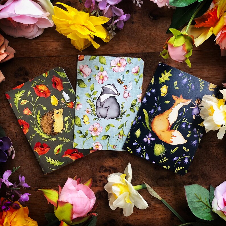 Forest Animal pocket notebooks