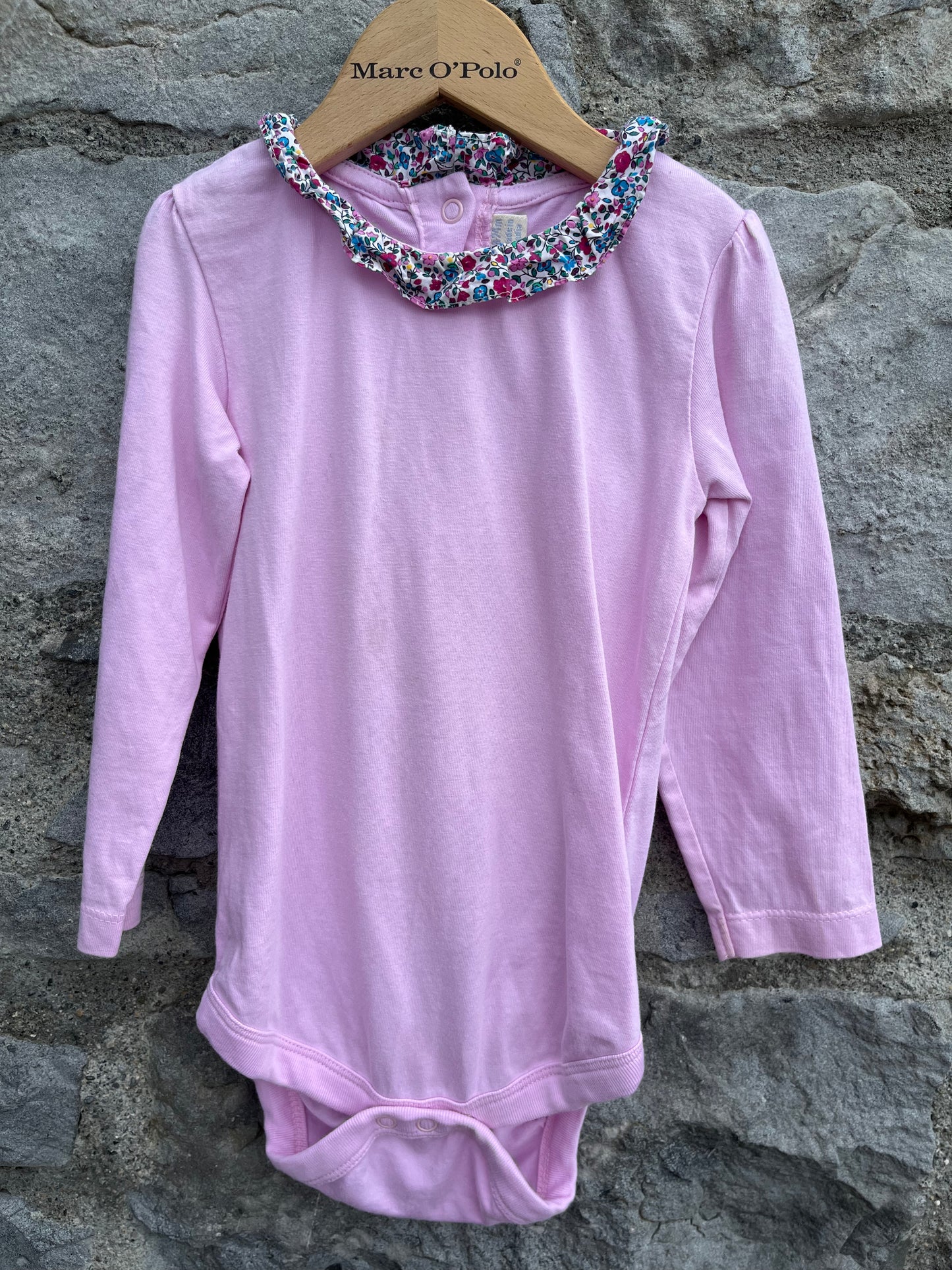 Elephant pinafore&pink vest 18-24m (86-92cm)