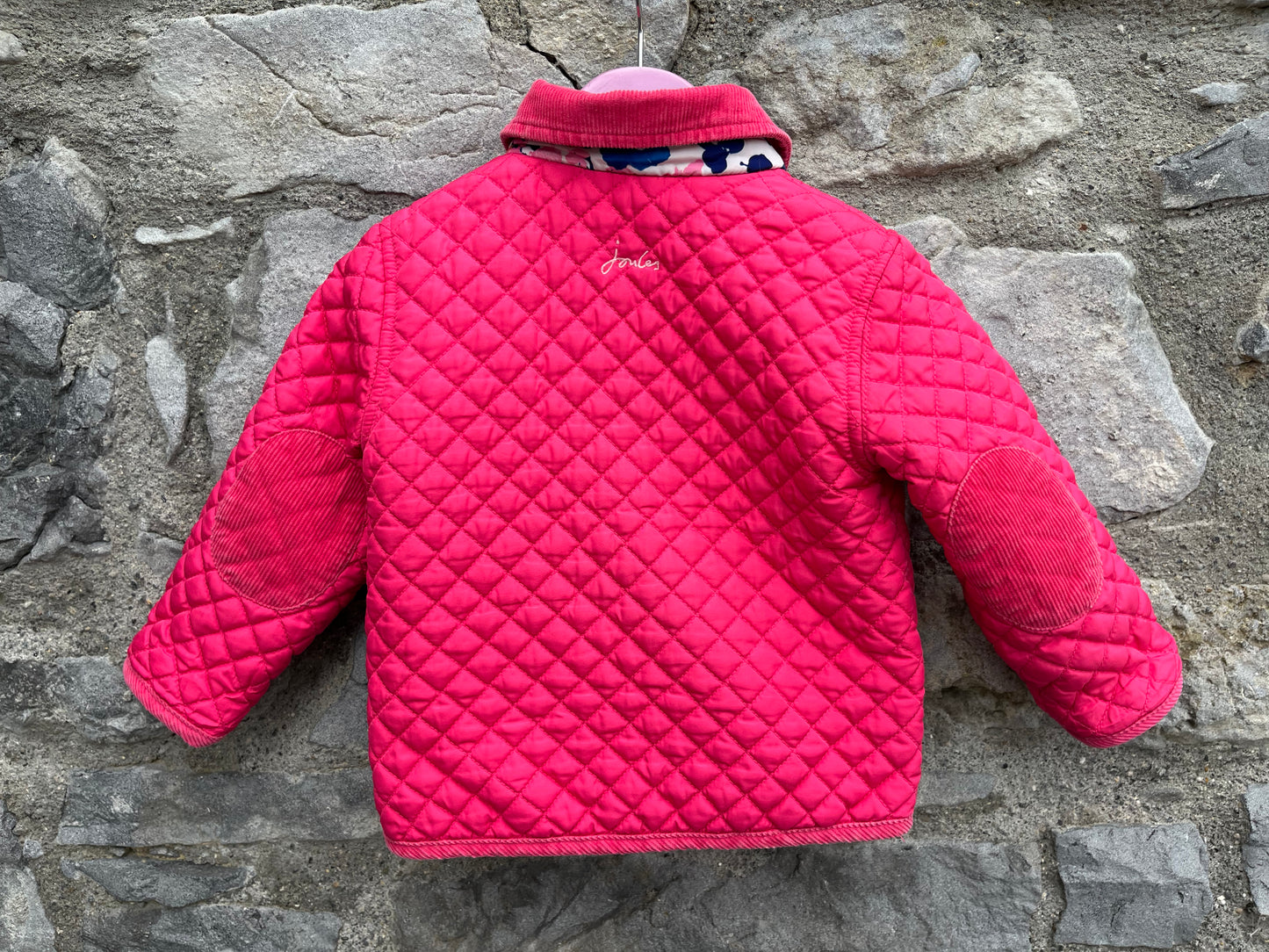 Pink quilted jacket 12-18m (80-86cm)