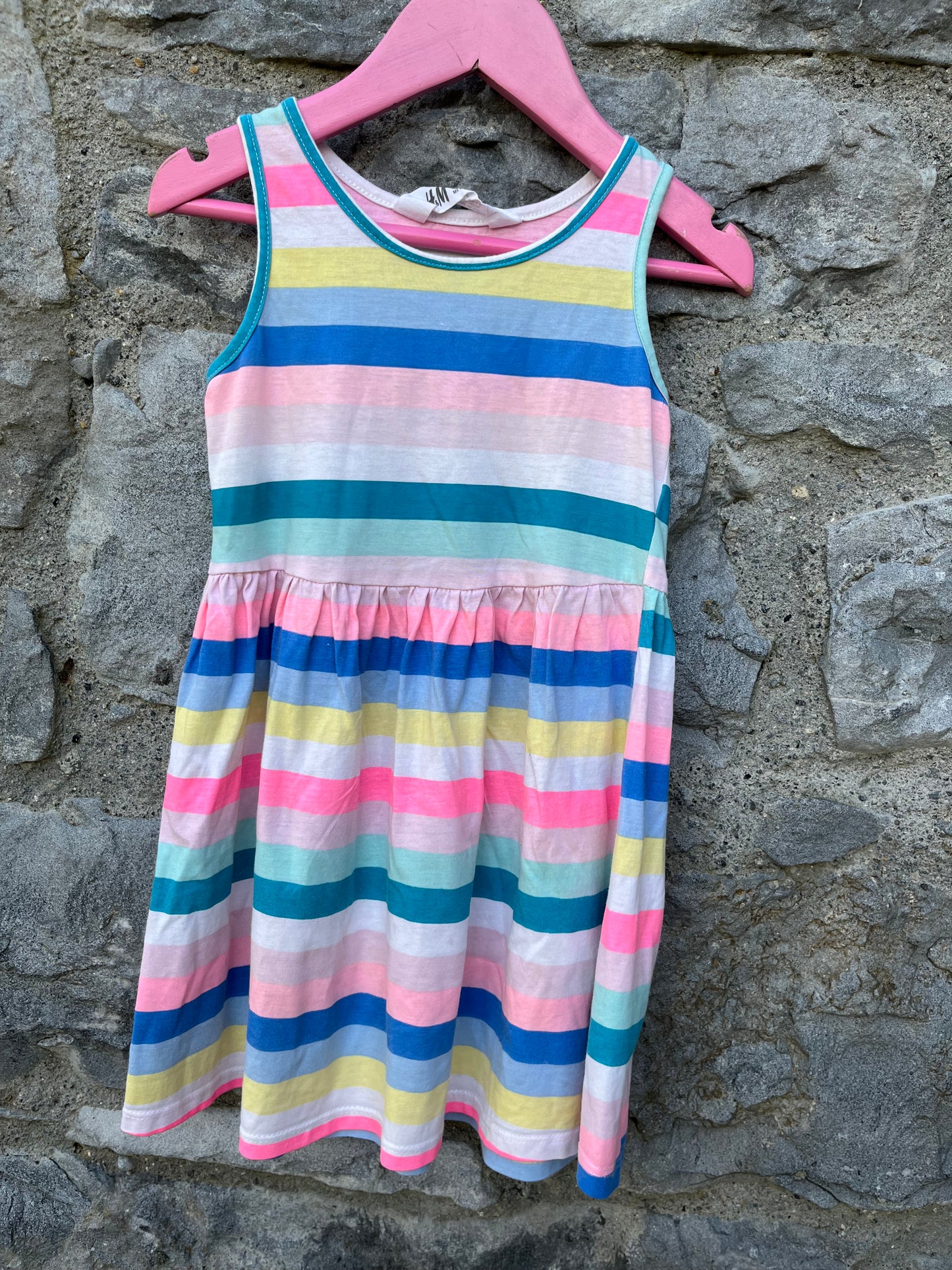Colourful stripes dress 3-4y (98-104cm)