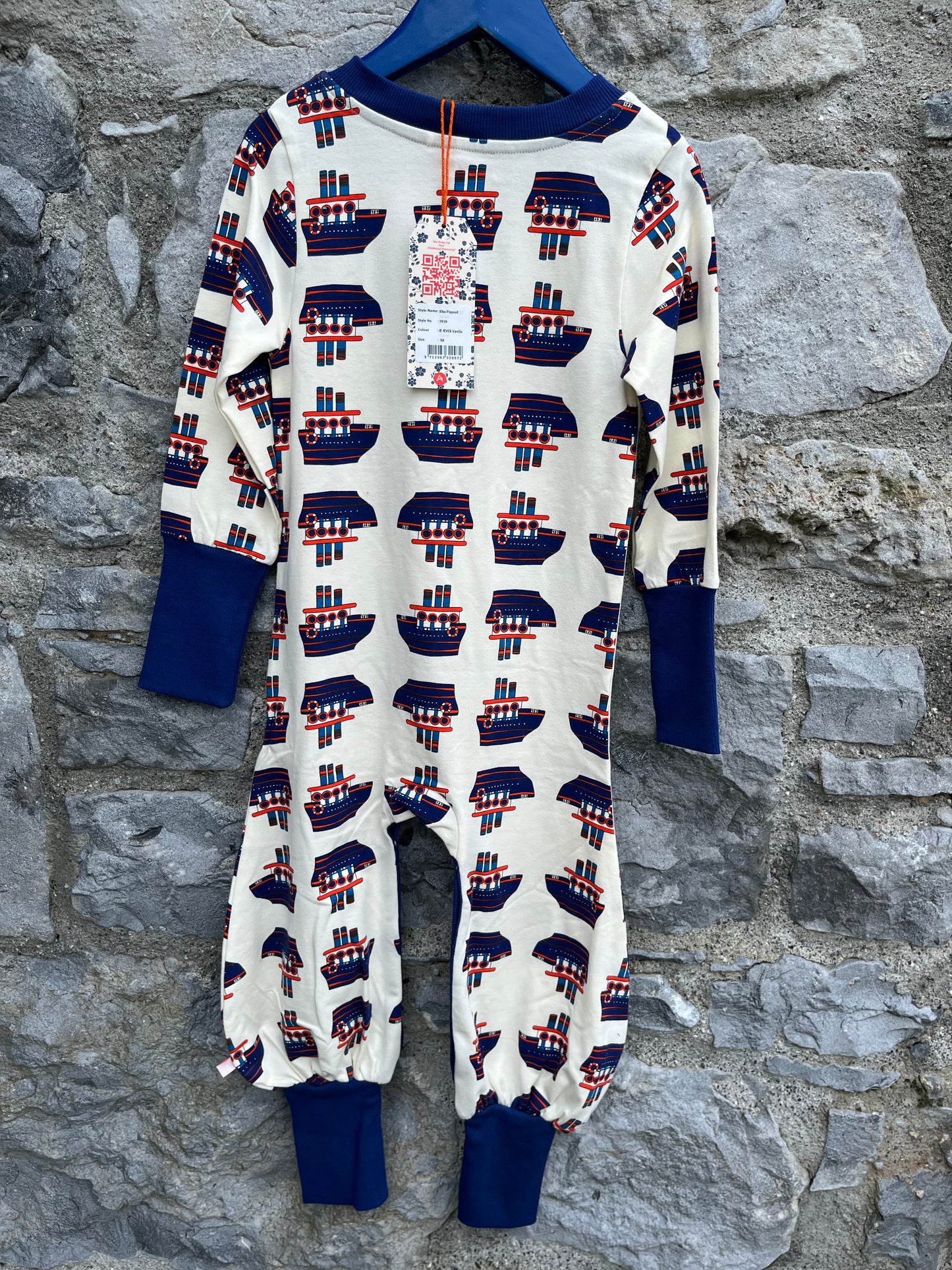 Boats playsuit 3y (98cm)