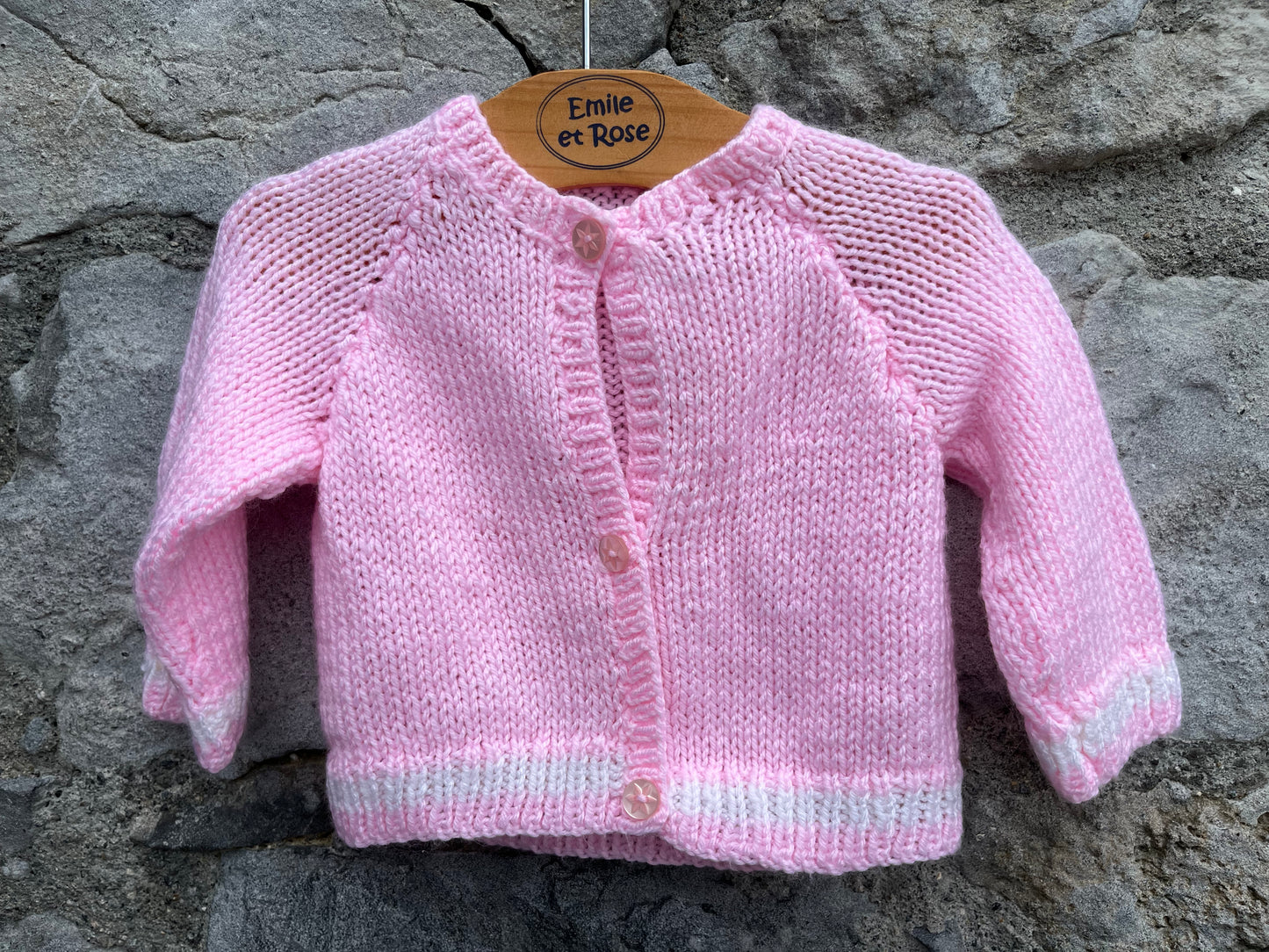 Pink cardigan 0-3m (56-62cm)