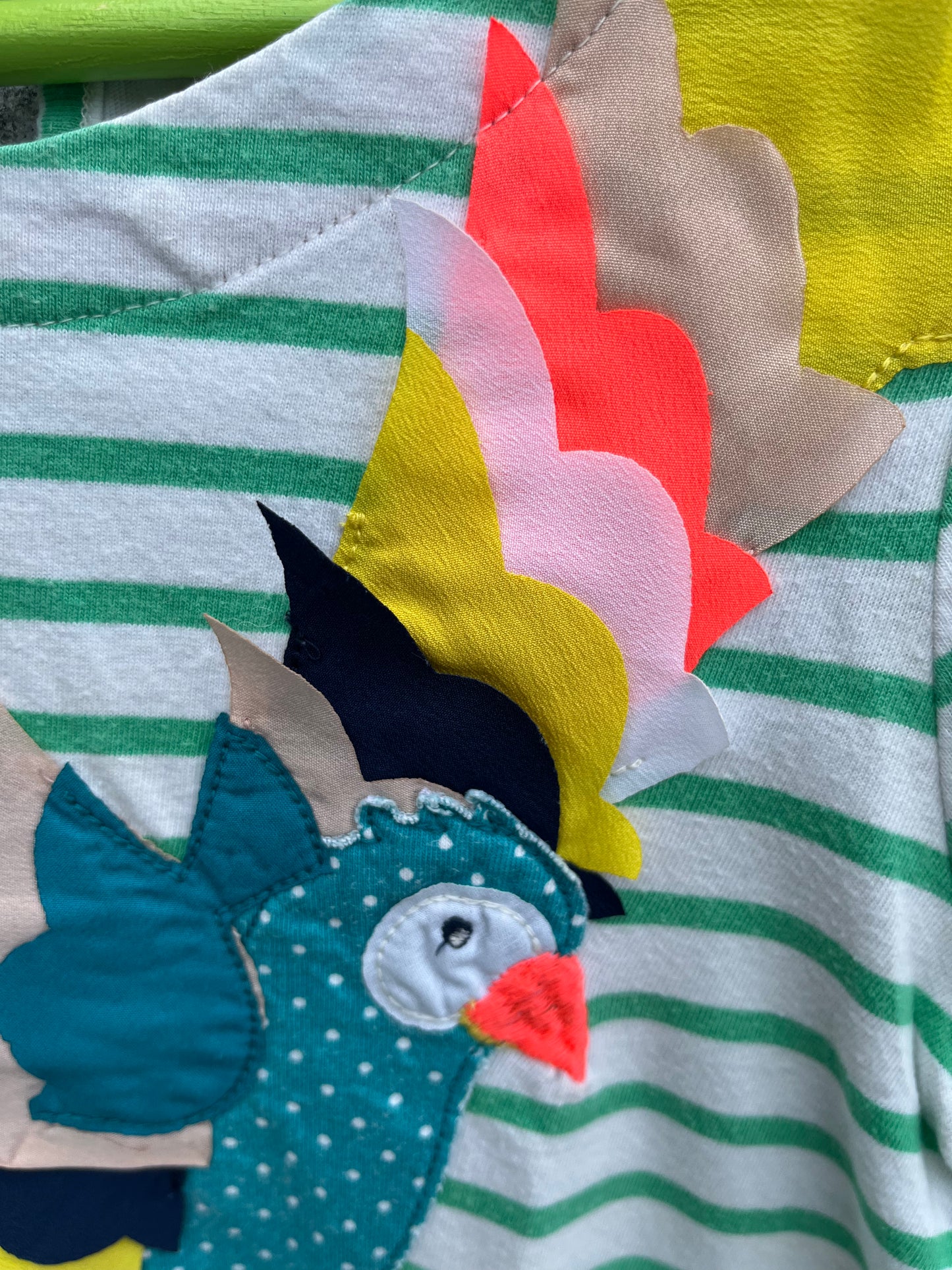 Stripy parrot dress 4-5y (104-110cm)