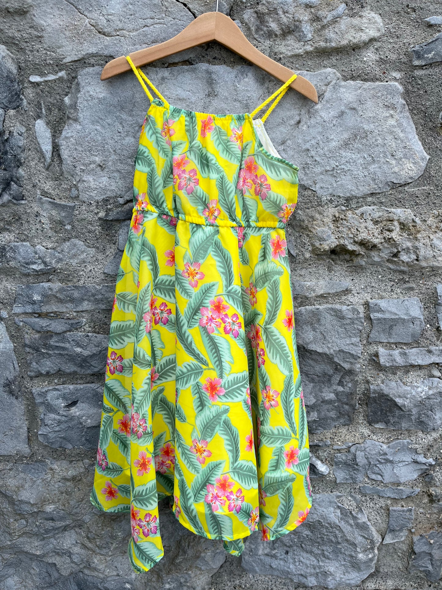 Jungle flowers maxi dress 3-4y (98-104cm)