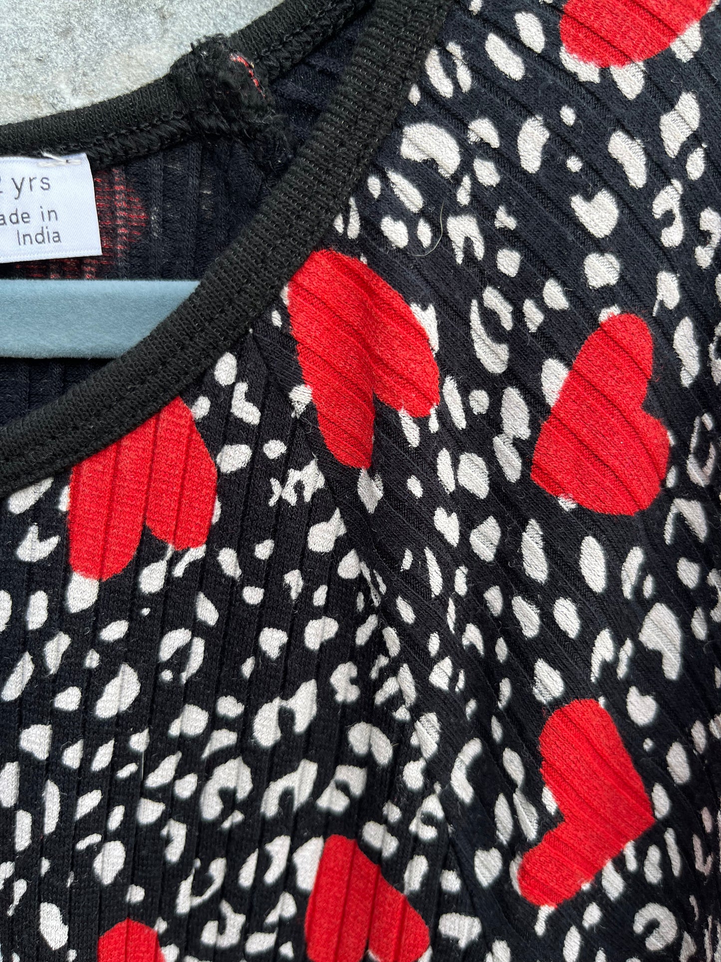 Hearts&spots black dress 11-12y (146-152cm)