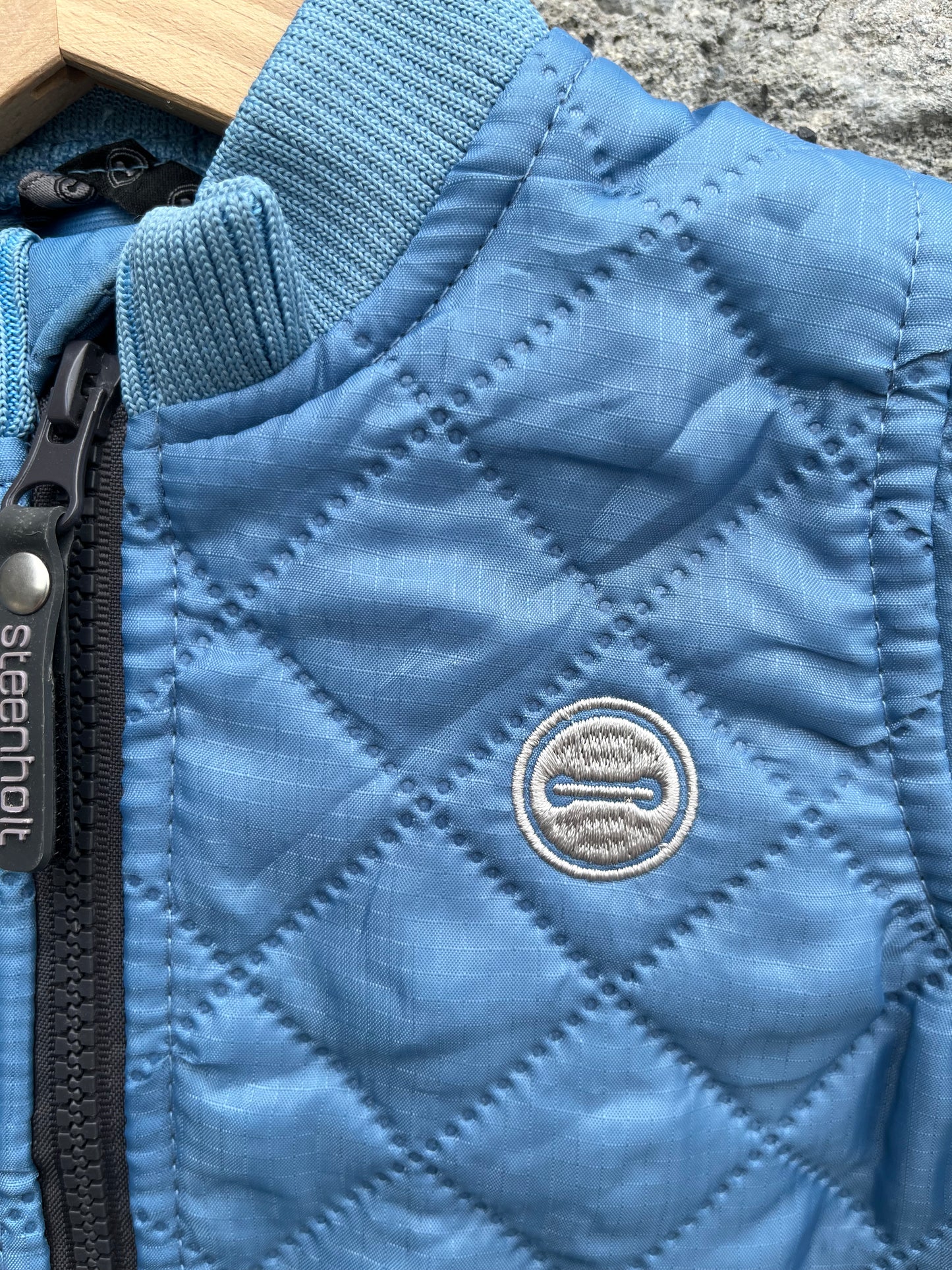 Blue quilted jacket 9m (74cm)