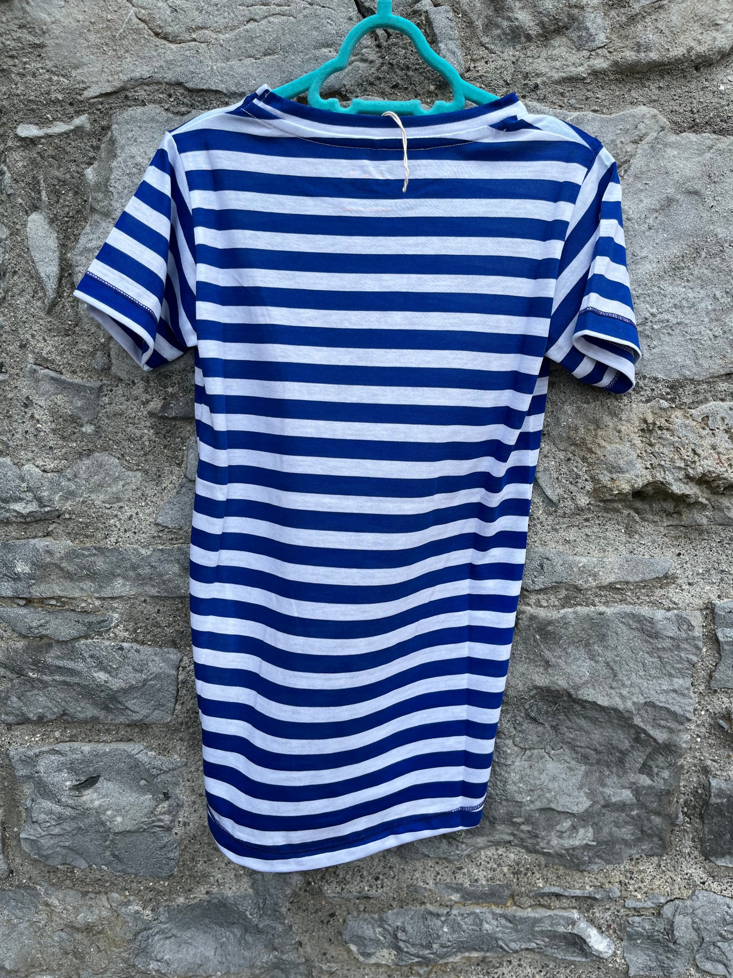 Blue stripy t-shirt 8y (128cm)