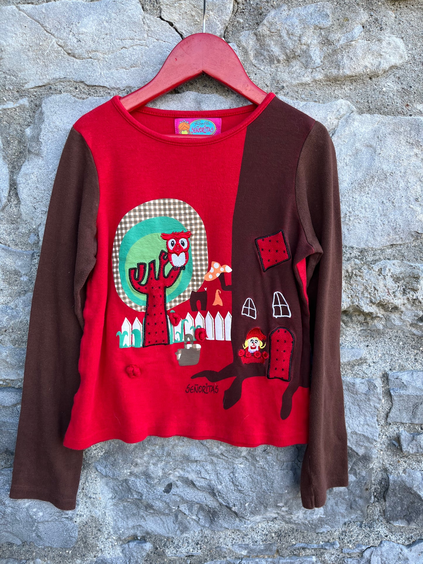 Red tree house top 8y (128cm)