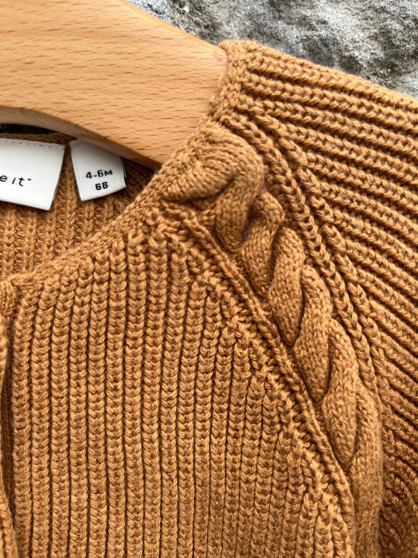 Brown cardigan 4-6m (62-68cm)