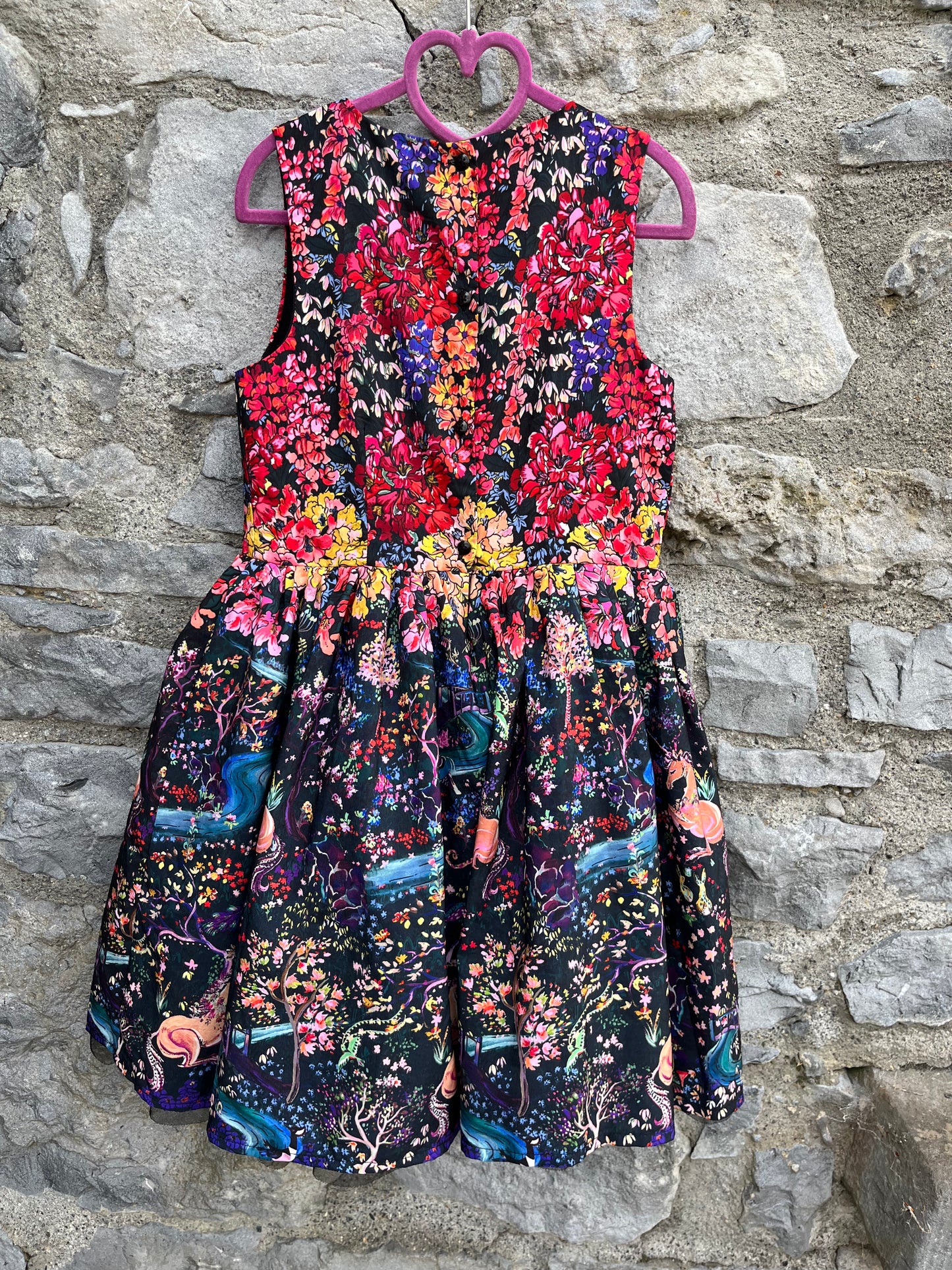 Magical meadow dress 9y (134cm)