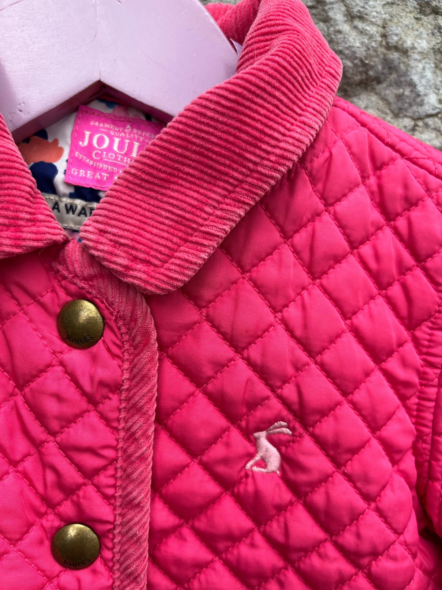 Pink quilted jacket 12-18m (80-86cm)