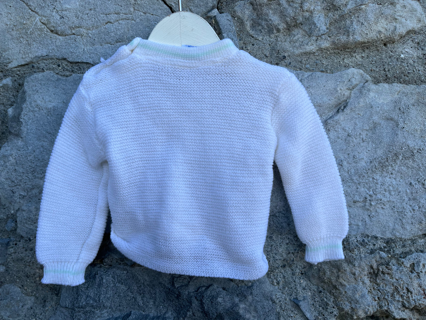 80s white jumper 0-3m (56-62cm)
