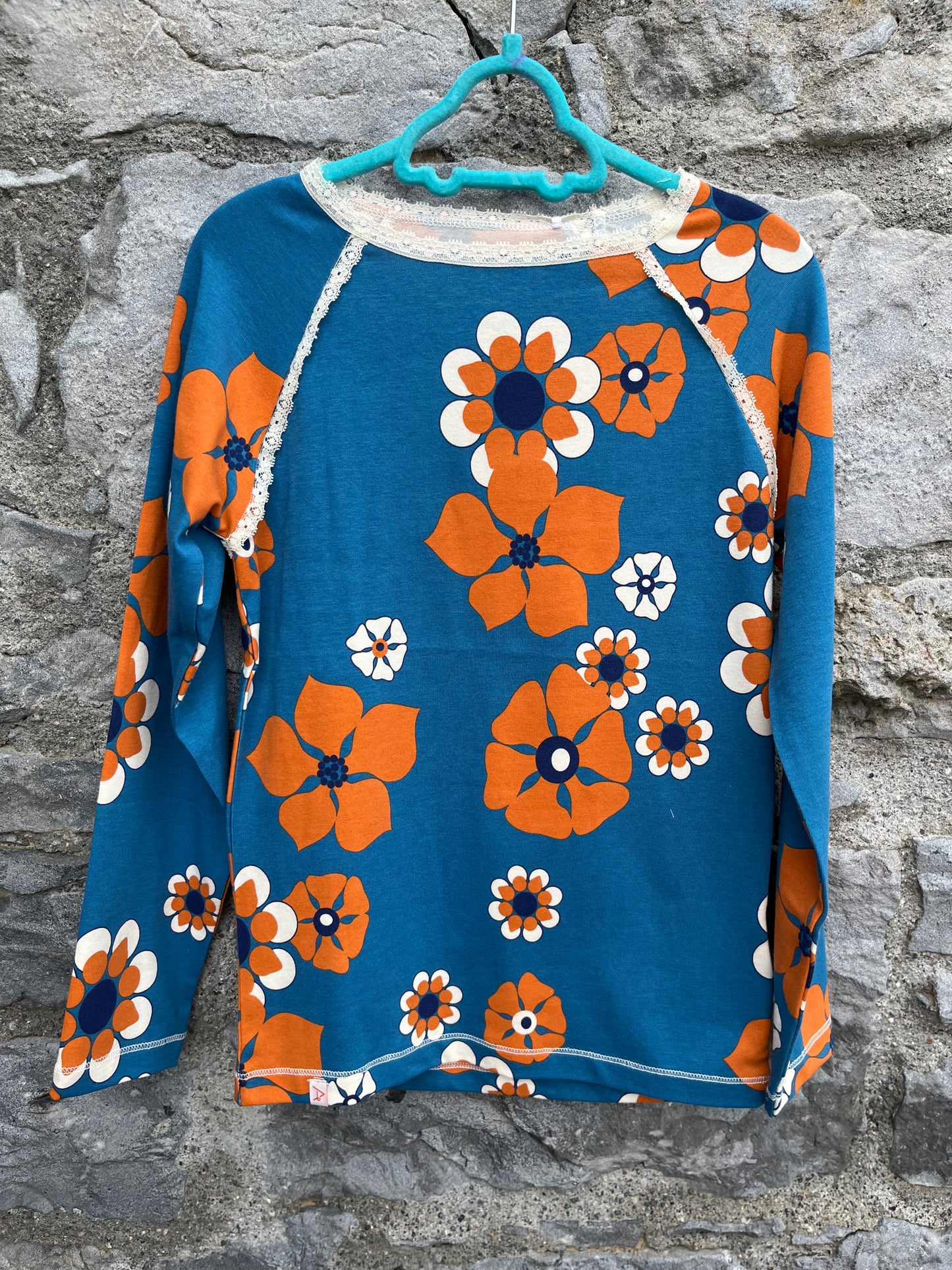 Ghita Blouse, Faience Flowers 7y (122cm)