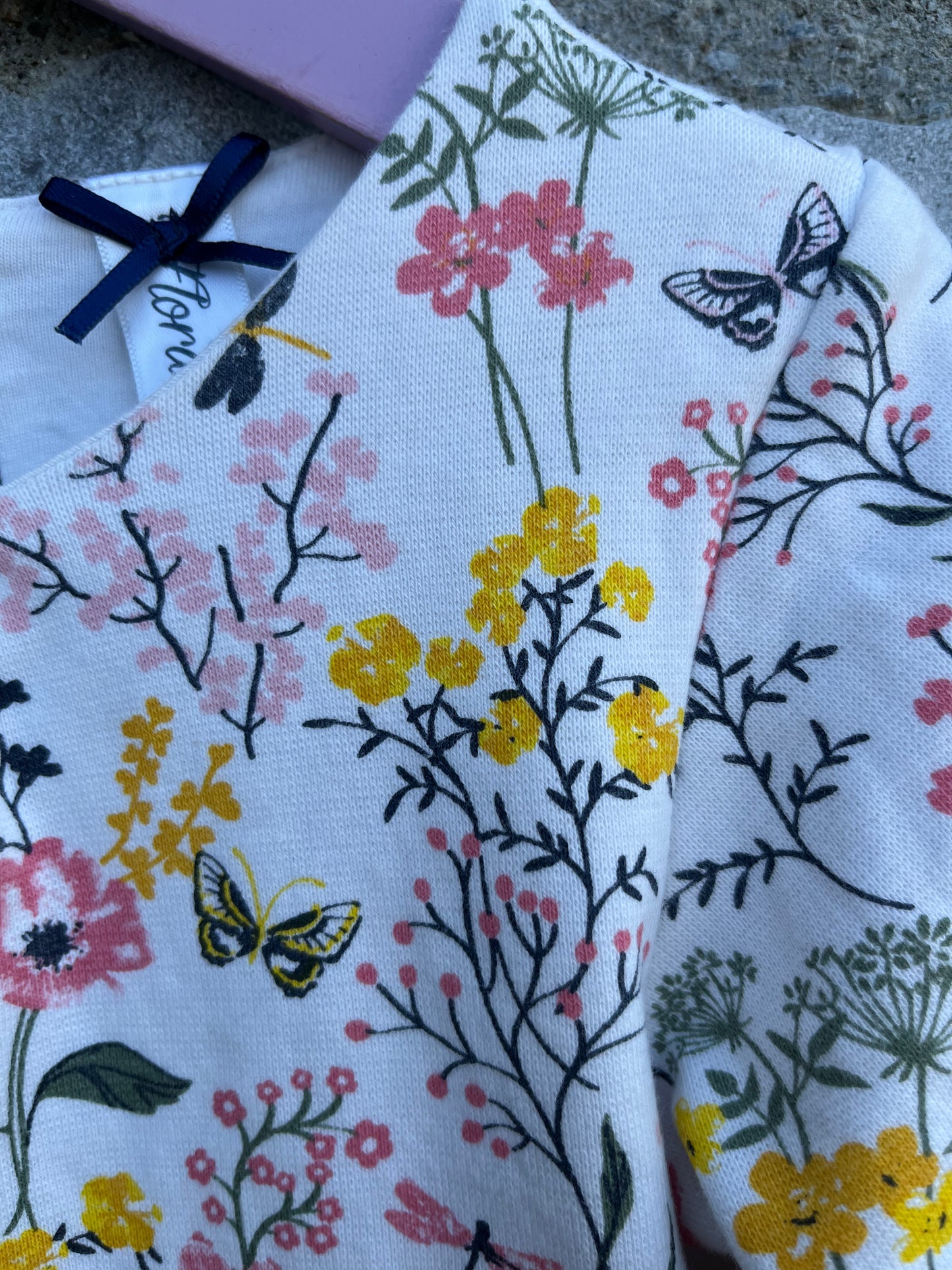 Floral white dress 2-3y (92-98cm)