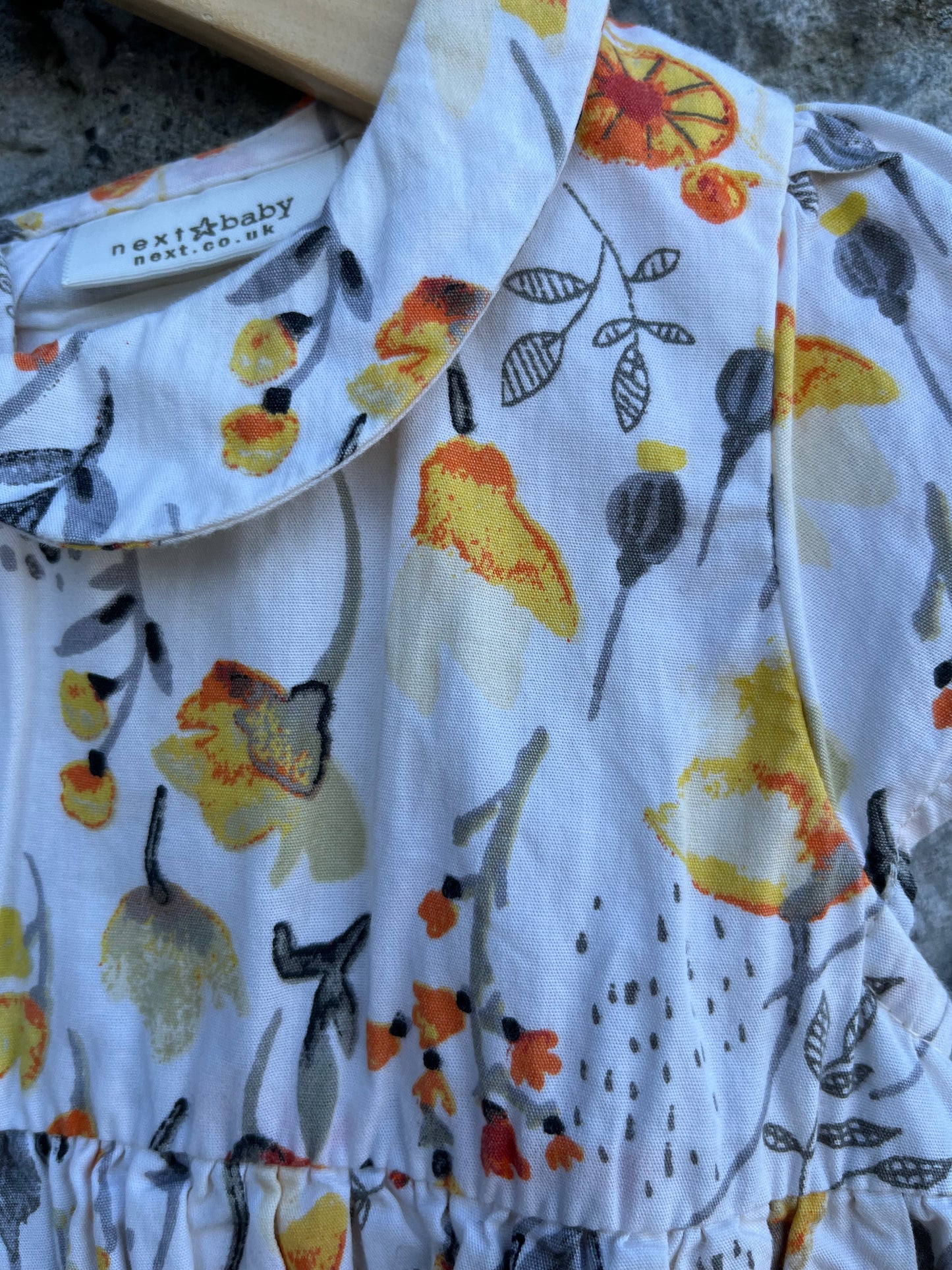 Orange flowers dress 12-18m (80-86cm)