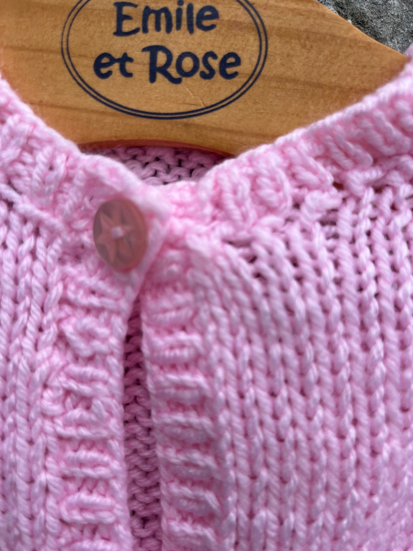 Pink cardigan 0-3m (56-62cm)