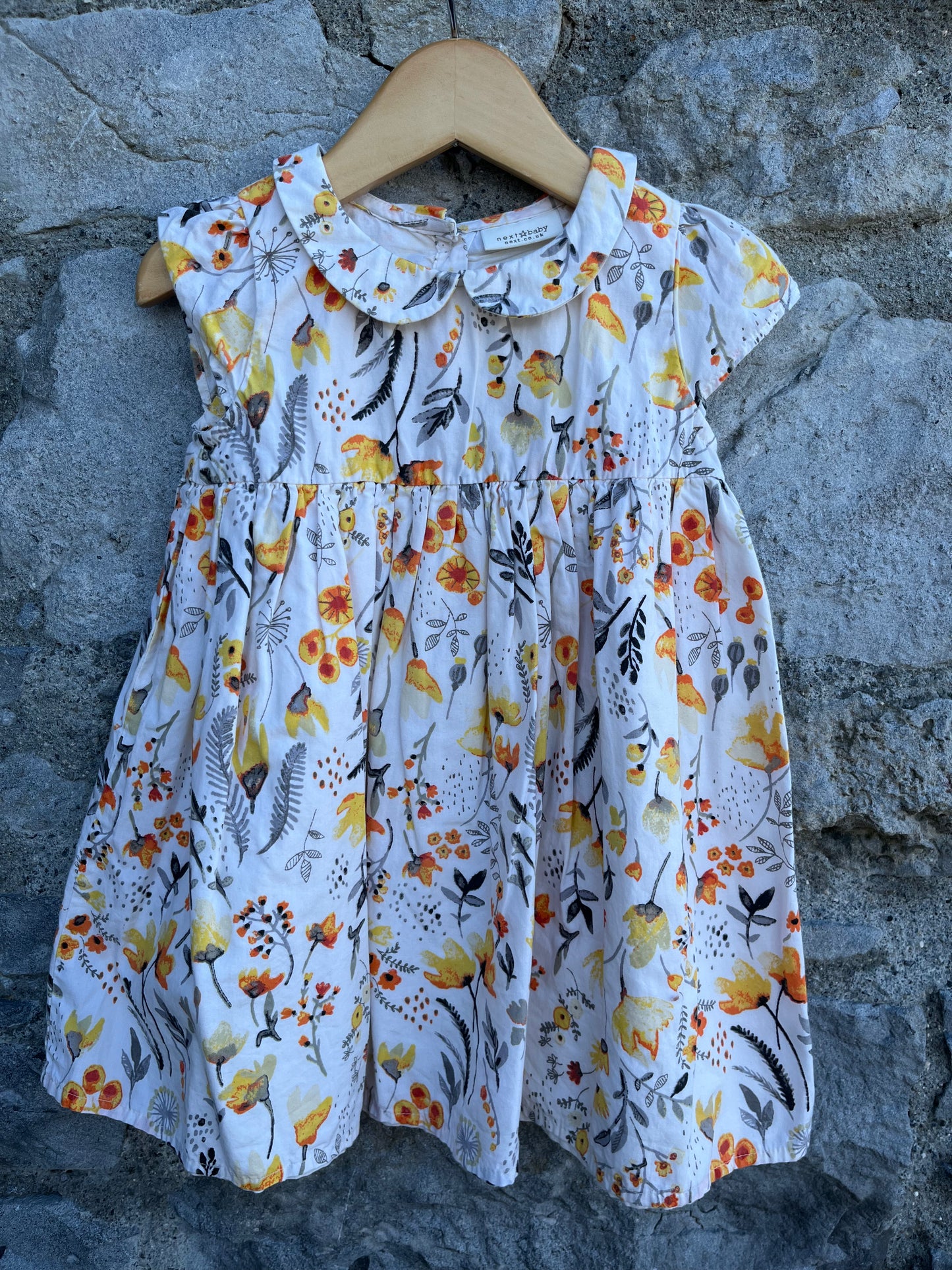 Orange flowers dress 12-18m (80-86cm)