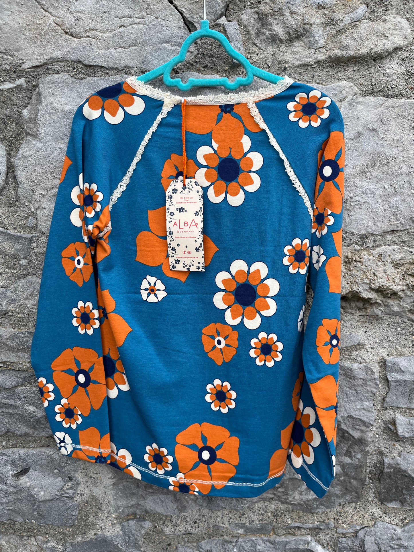 Ghita Blouse, Faience Flowers 7y (122cm)
