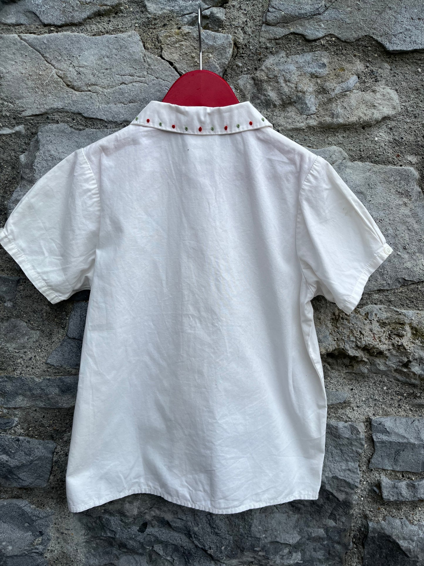 90s white blouse 6y (116cm)