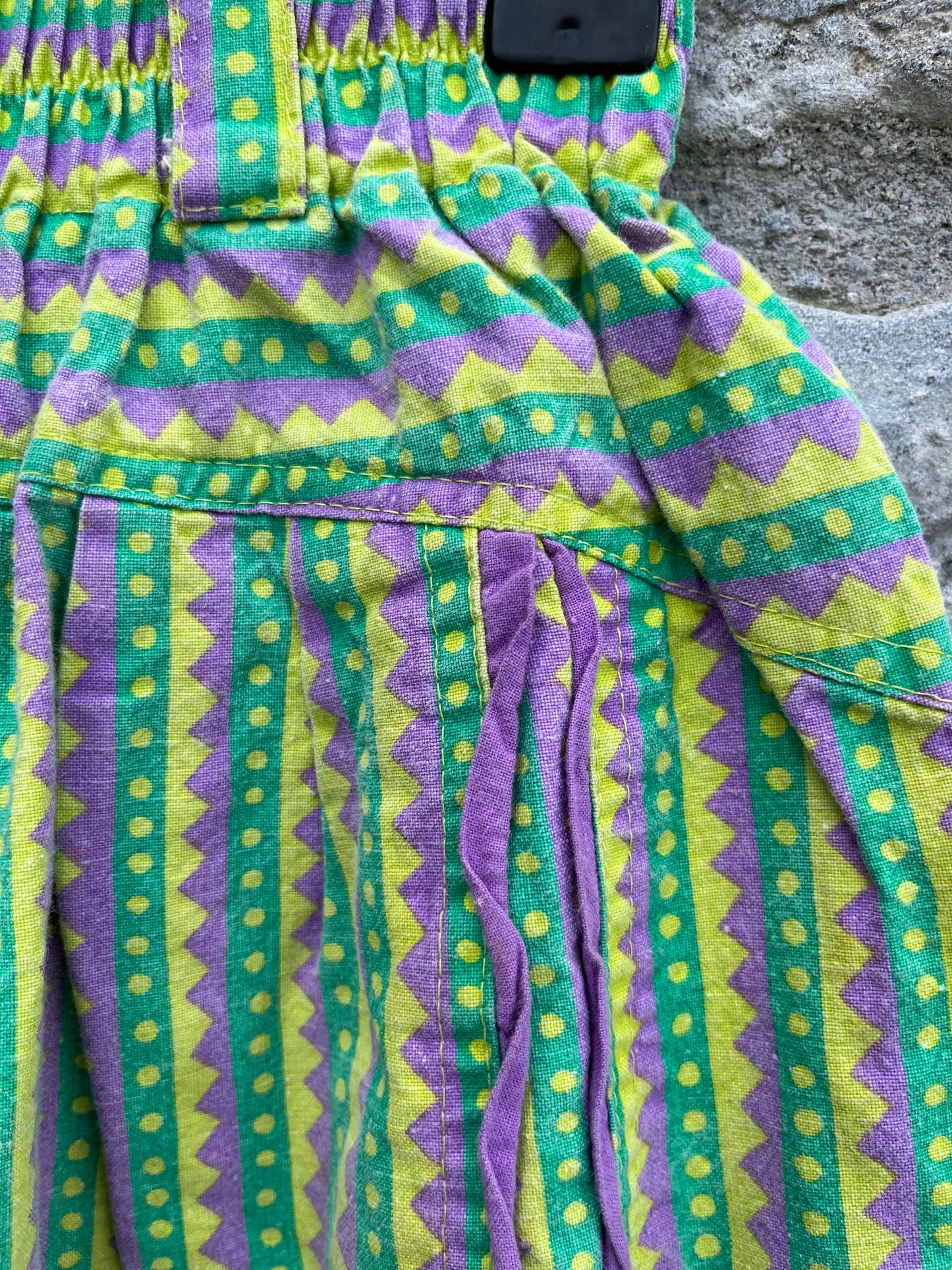 80s funky chevron pants 2-3y (92-98cm)