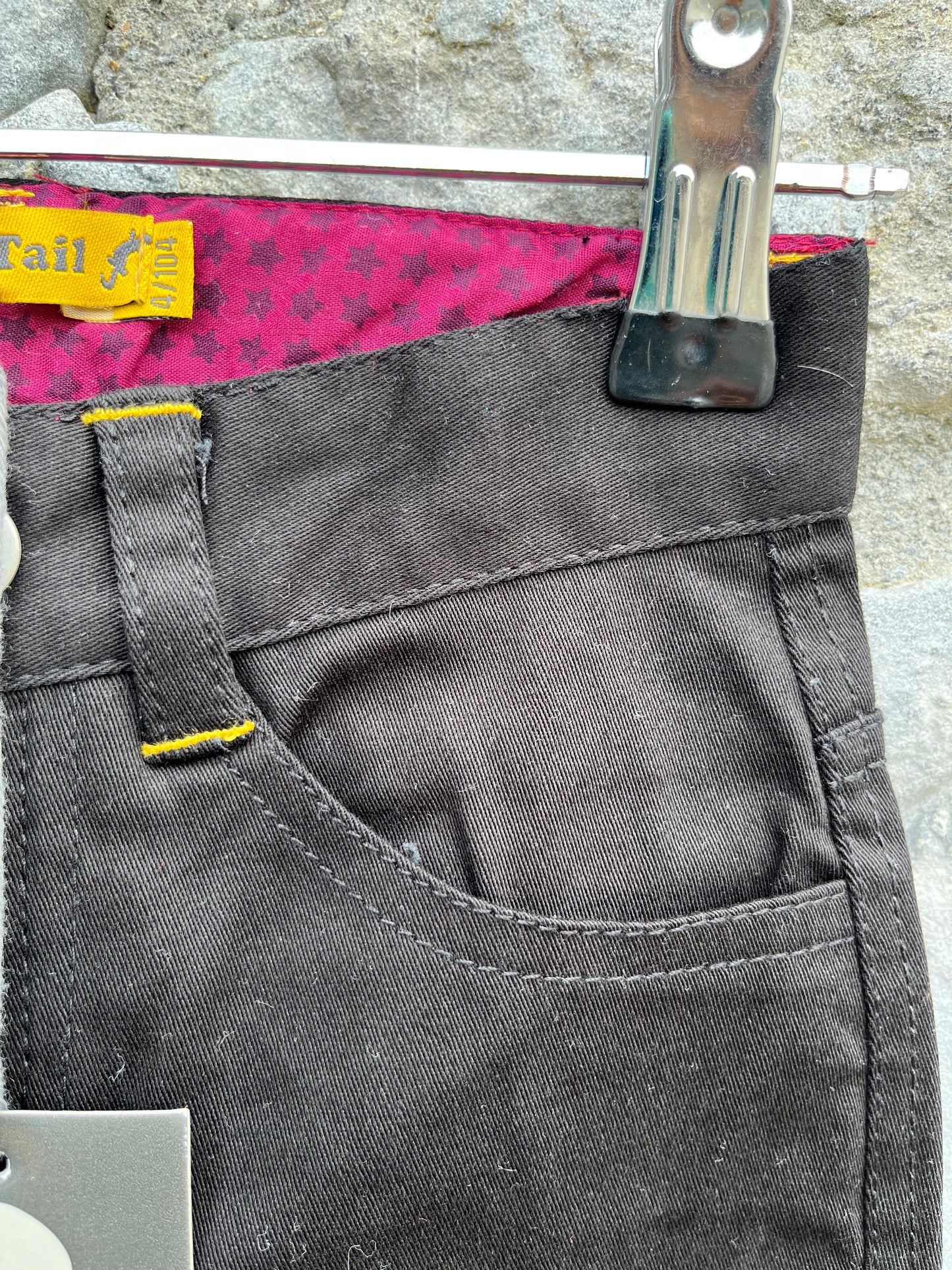 Black straight jeans 4y (104cm)