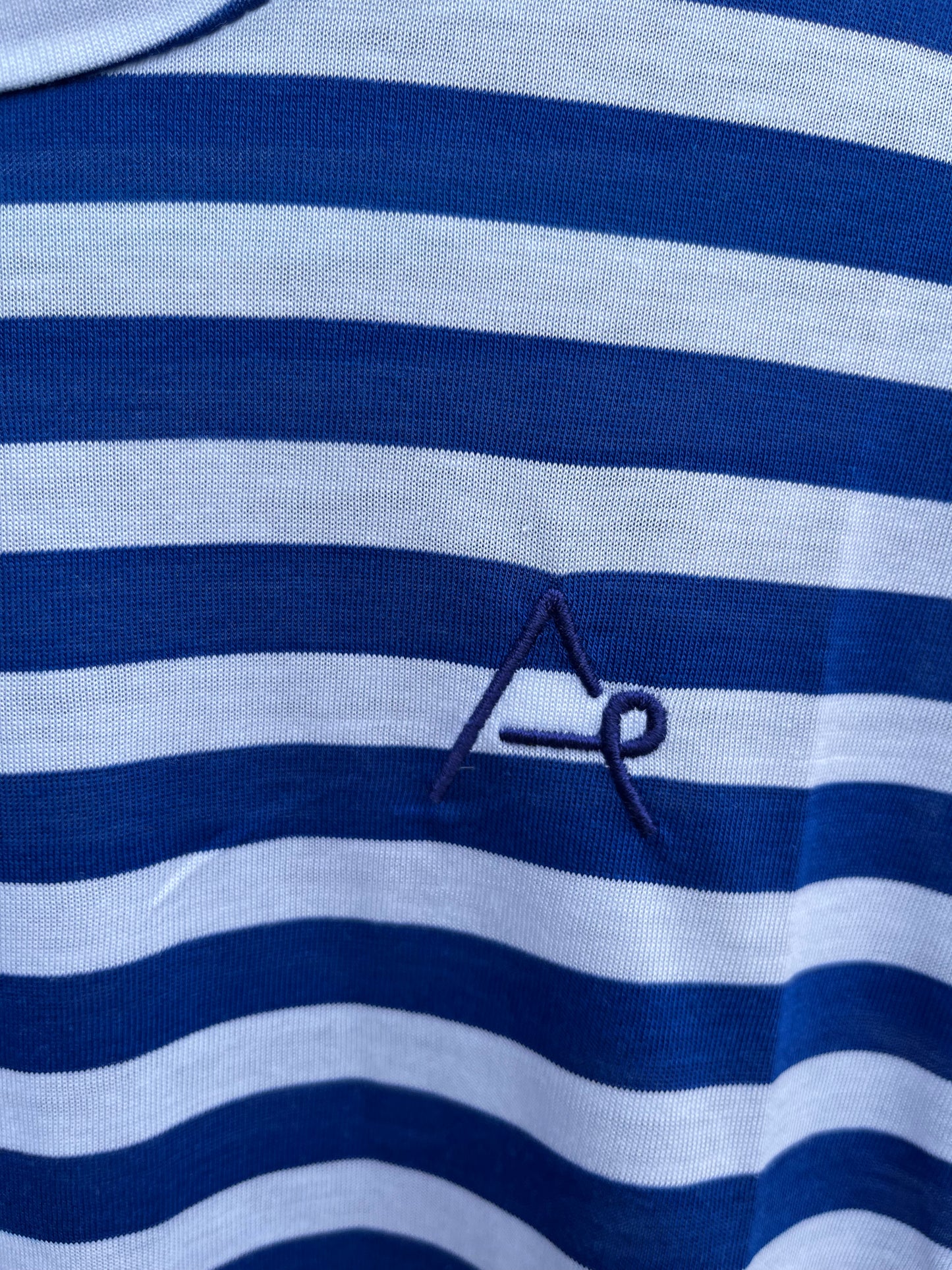 Blue stripy t-shirt 8y (128cm)