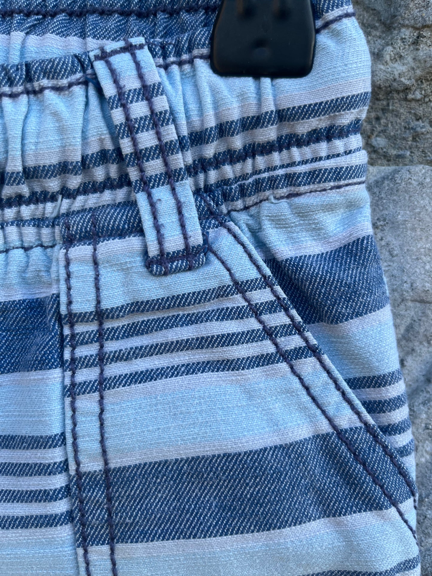 Blue stripy shorts 2-3y (92-98cm)