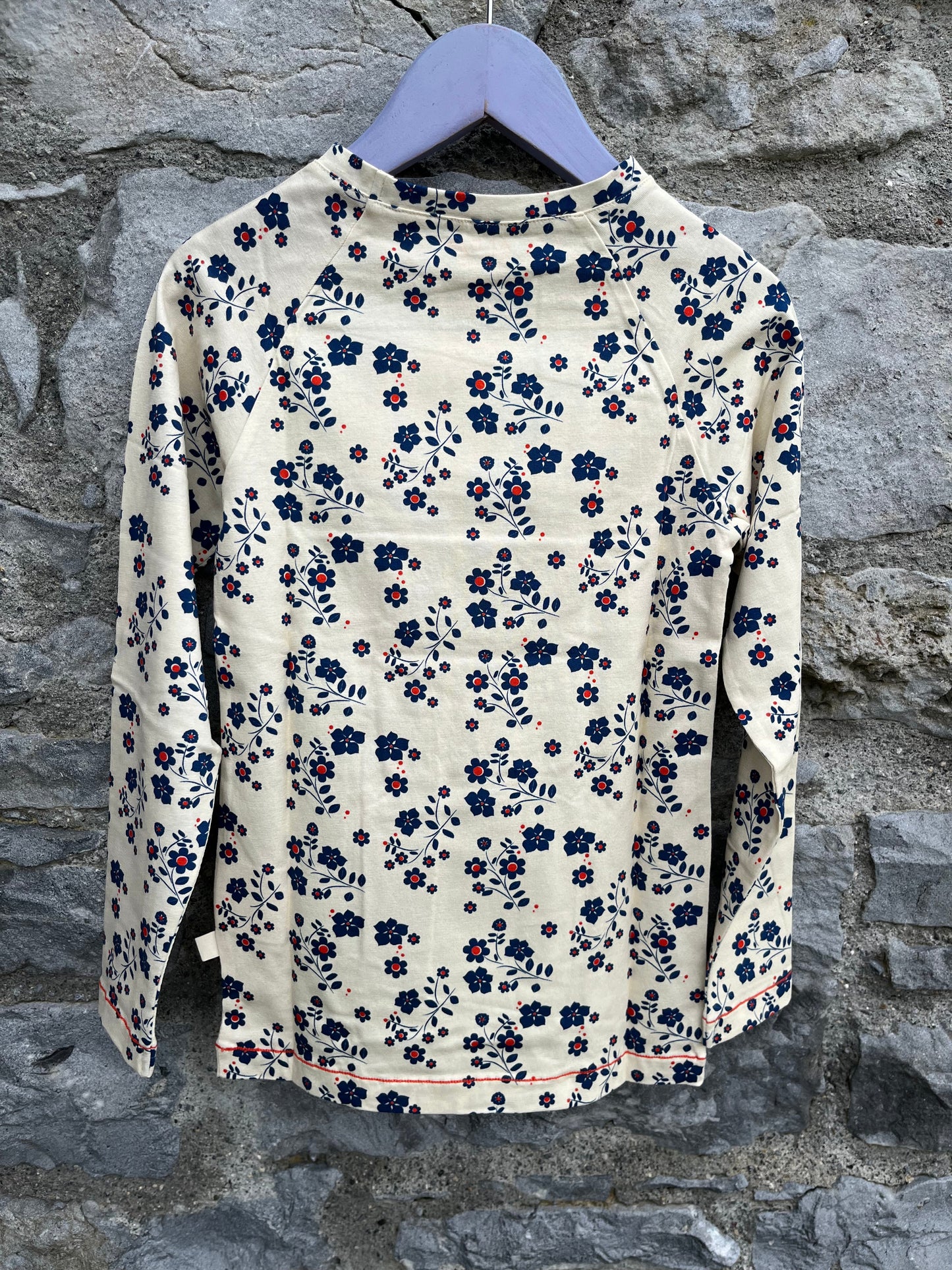 True blue flowers tee 6y (116cm)