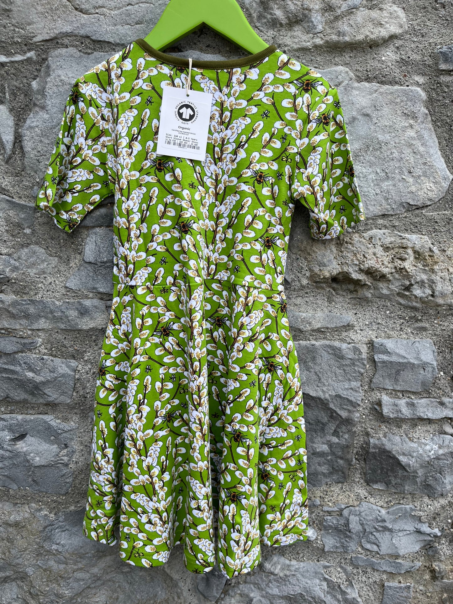 Green willow dress 5y (110cm)