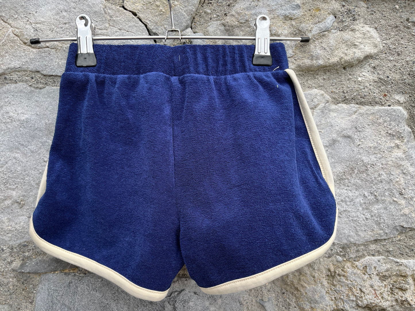 Navy terry shorts 4y (104cm)