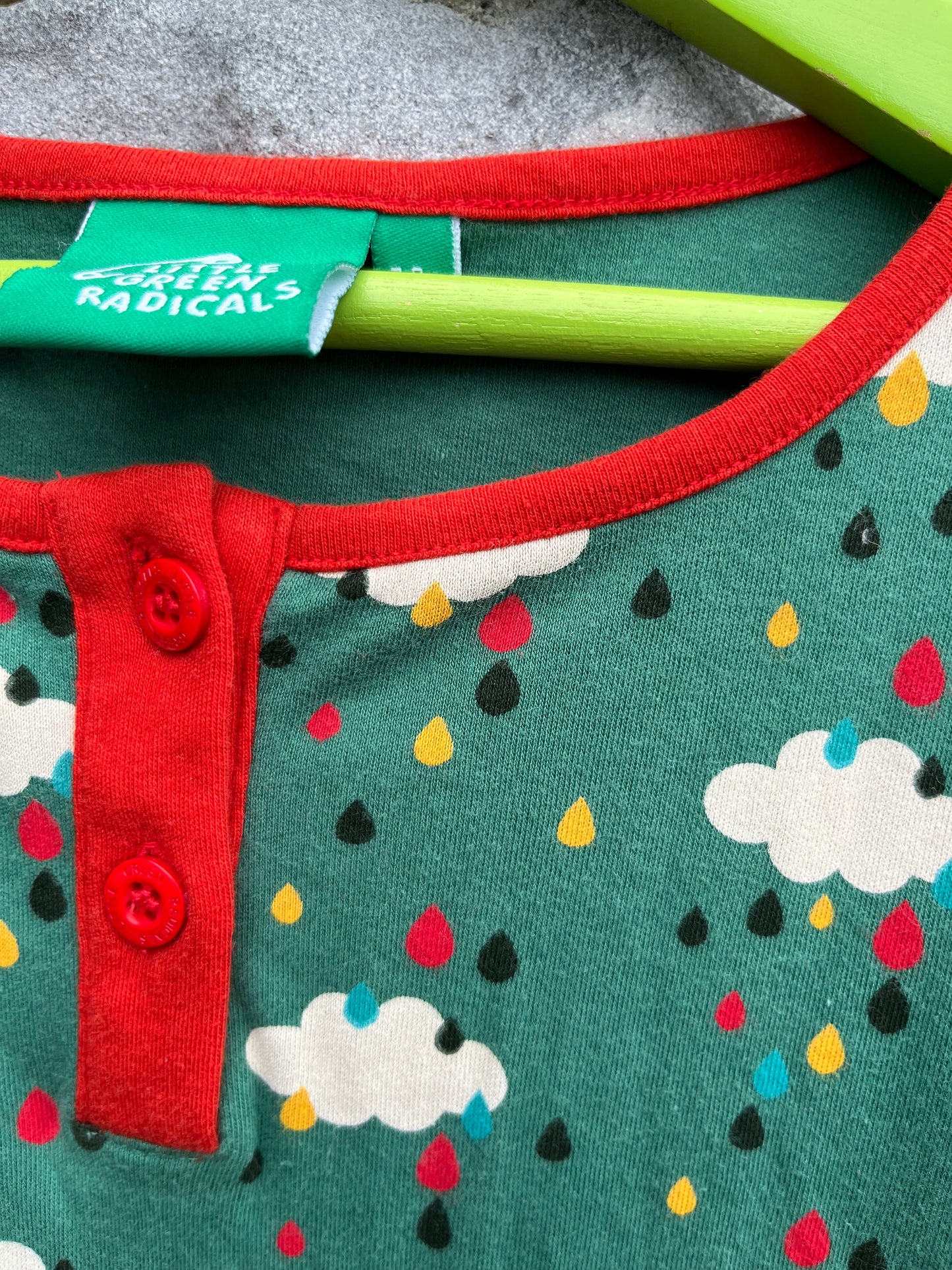 Green rainy dress 7-8y (122-128cm)