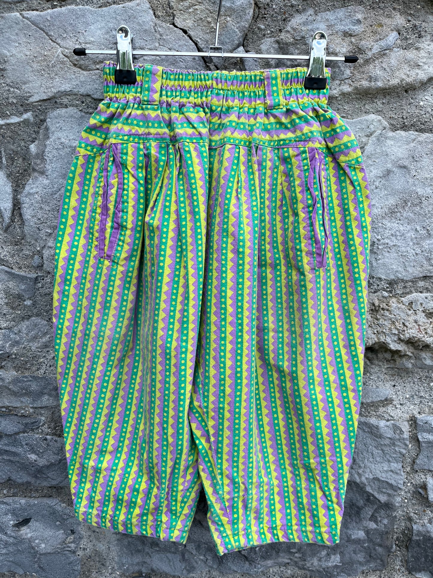 80s funky chevron pants 2-3y (92-98cm)