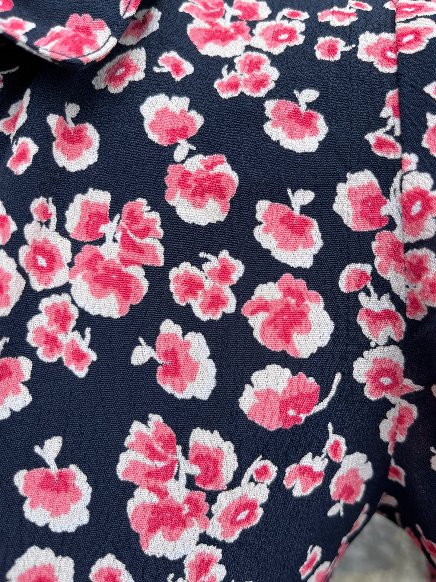 Pink flowers dress uk 8