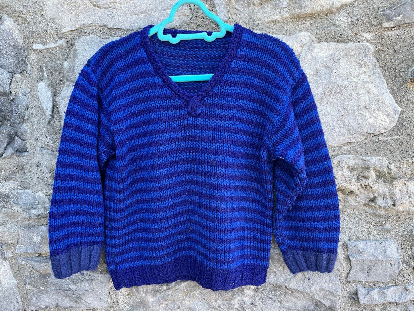 Blue&navy stripy jumper 3-4y (98-104cm)