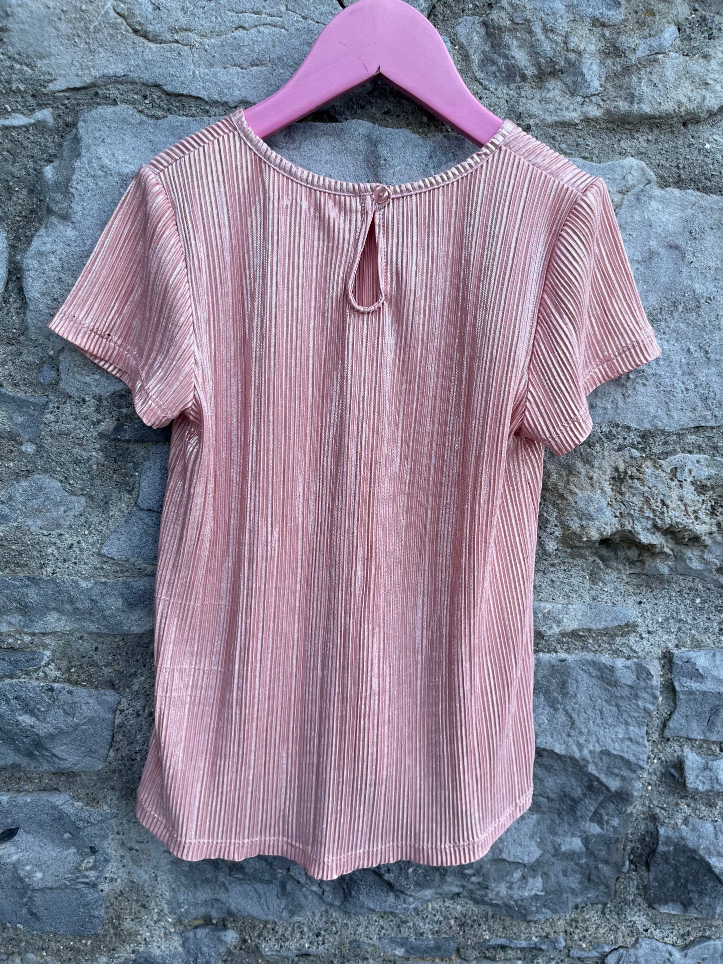 Pink shimmer top 9y (134cm)