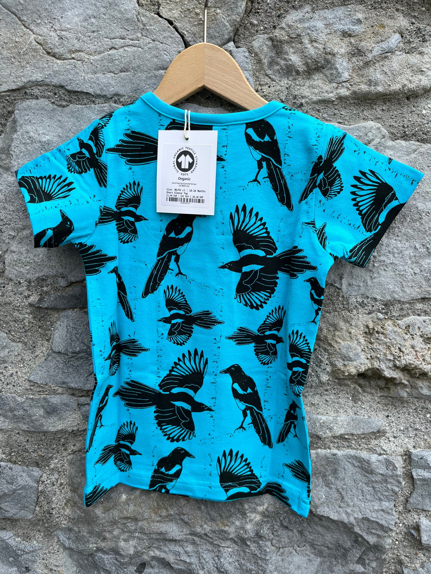 Blue pica pica T-shirt 18-24m (86-92cm)