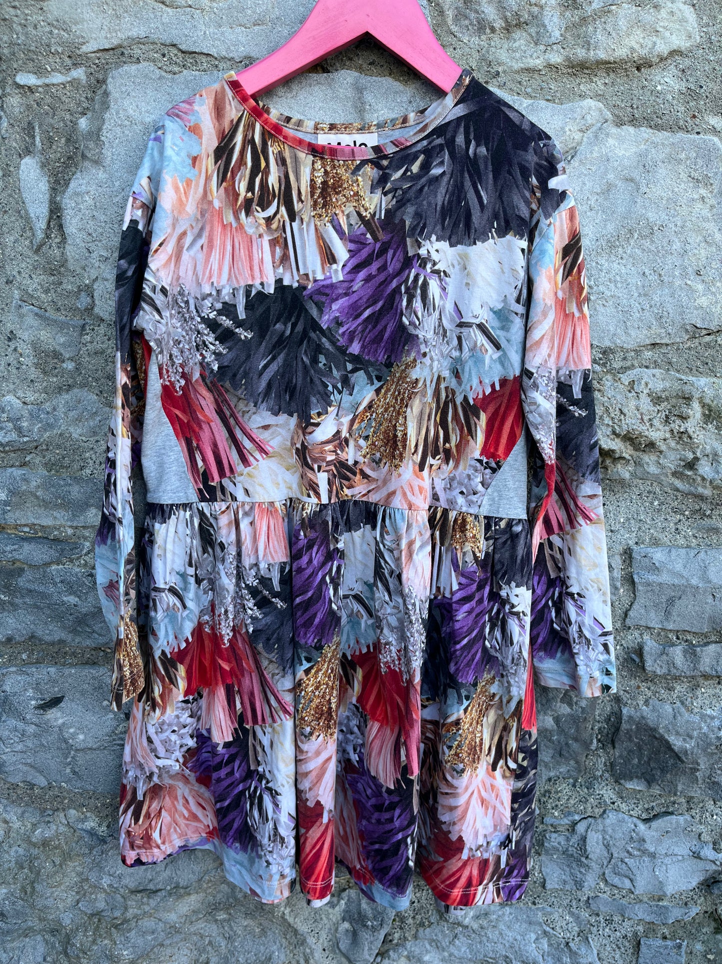 Pom Pom dress 7-8y (122-128cm)