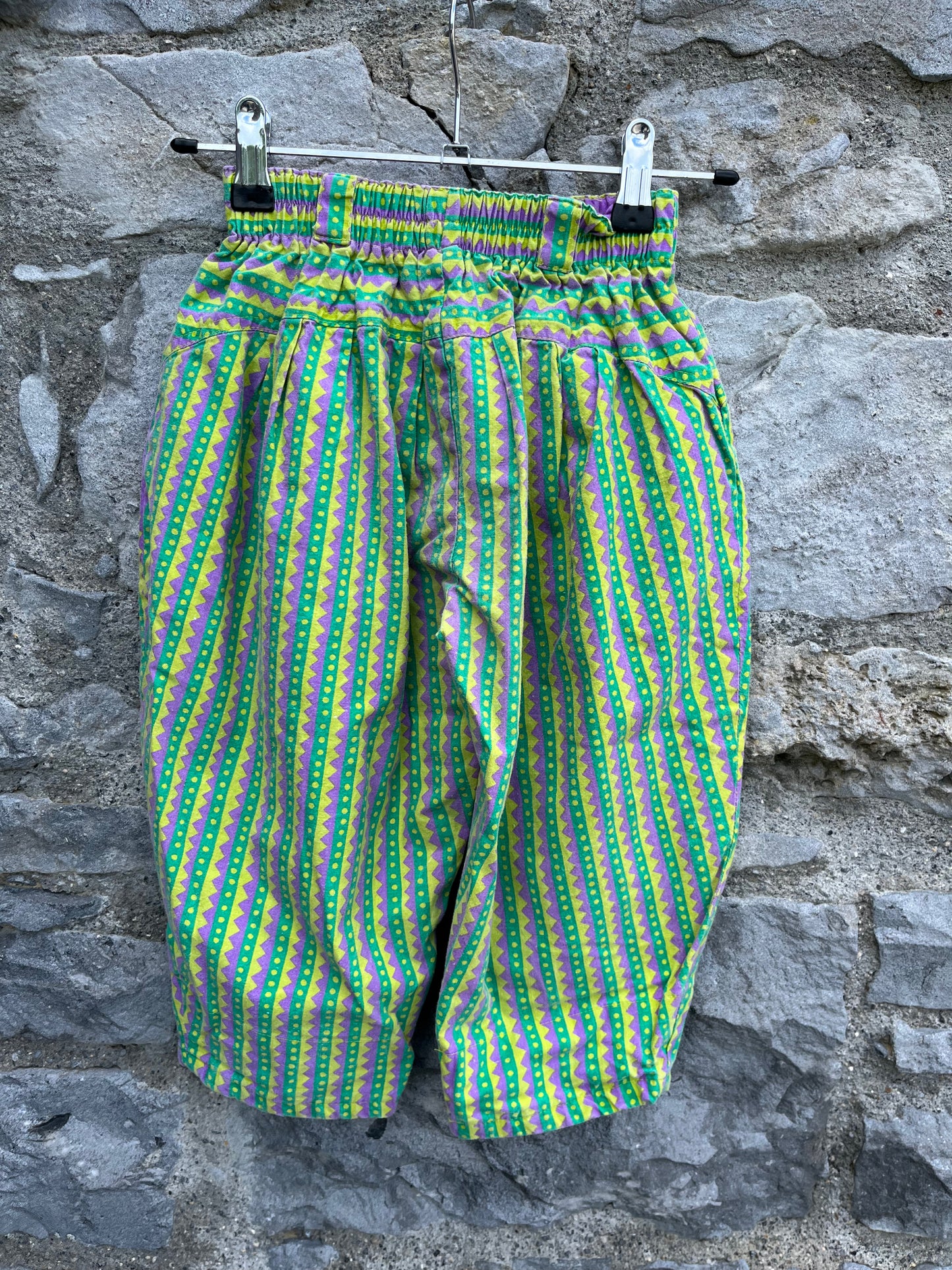 80s funky chevron pants 2-3y (92-98cm)